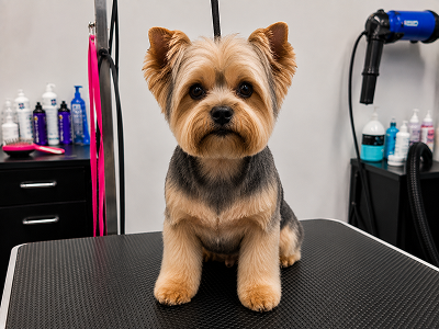Dog after grooming